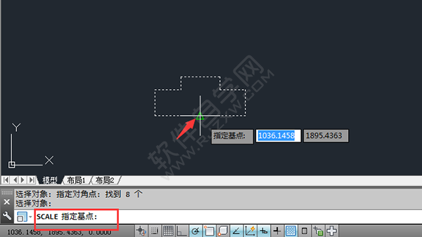 CAD中怎么復(fù)制縮放對(duì)象