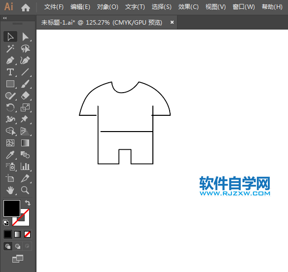 運(yùn)動(dòng)服飾簡(jiǎn)筆畫用AI繪制的方法