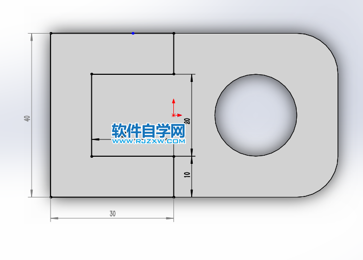 solidworks使用倒角完成斜面實(shí)體