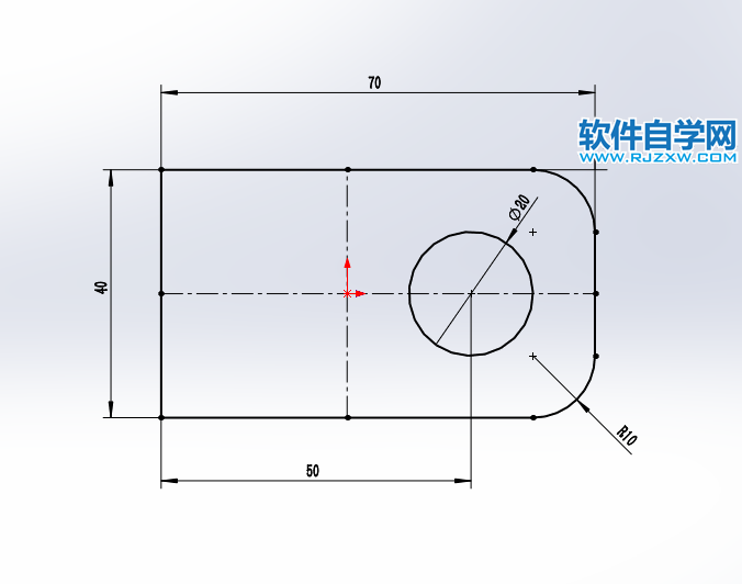 solidworks使用倒角完成斜面實(shí)體