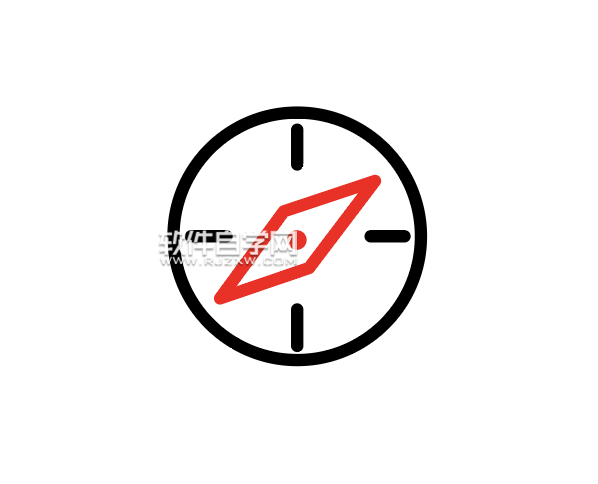 ai怎么畫一個(gè)探索圖標(biāo)