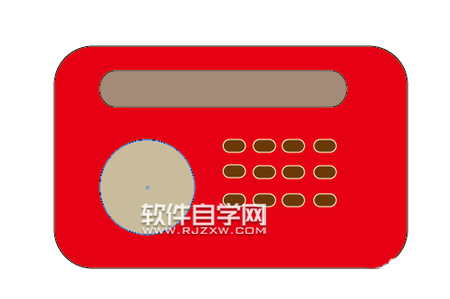 ai怎么畫一臺(tái)紅色的收音機(jī)圖標(biāo)