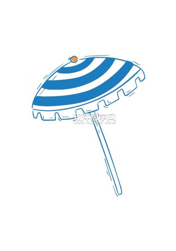 ai如何畫(huà)一把太陽(yáng)傘效果