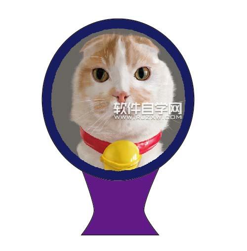 ai怎么設(shè)計小貓照鏡子