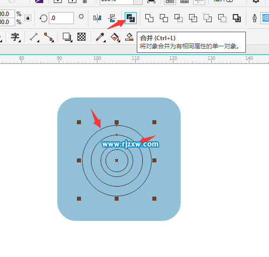 CorelDRAW X8怎么設計船舵的圖形？