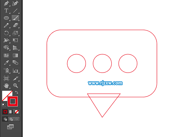 卡通簡易APP信息圖標怎么用AI設(shè)計
