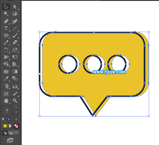 卡通簡易APP信息圖標怎么用AI設(shè)計