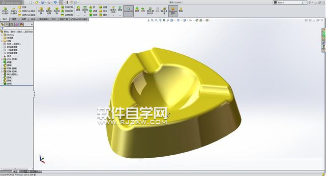 SolidWorks煙灰盒簡(jiǎn)單建模方法