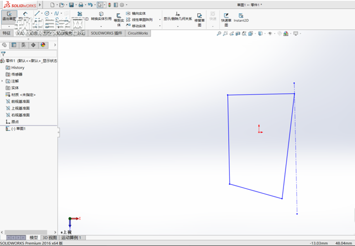 solidworks2016旋轉(zhuǎn)怎么使用