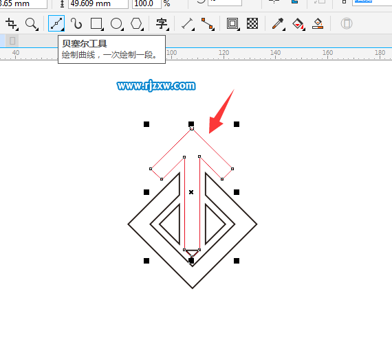 利用CDR偏移路徑設(shè)計LOGO