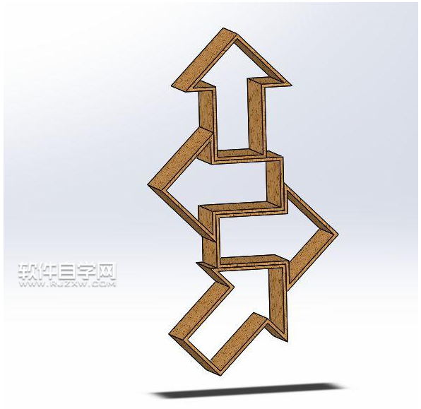 solidworks箭頭書(shū)架怎么制作