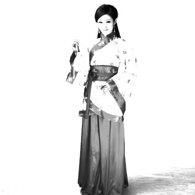 PS把古裝美女圖片轉(zhuǎn)為細膩的工筆畫